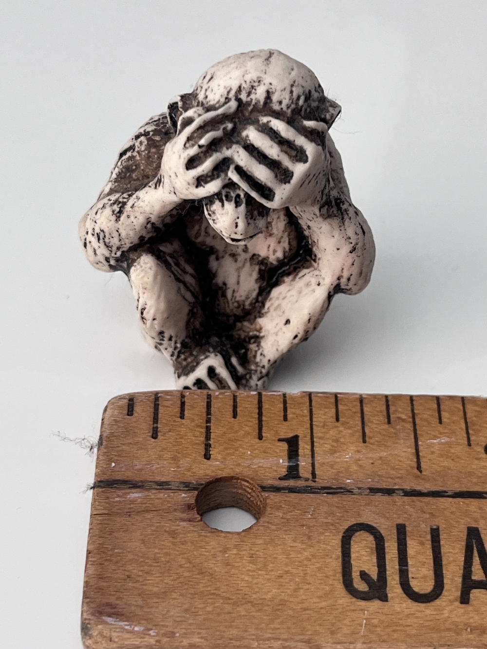 See No Evil Resin Monkey